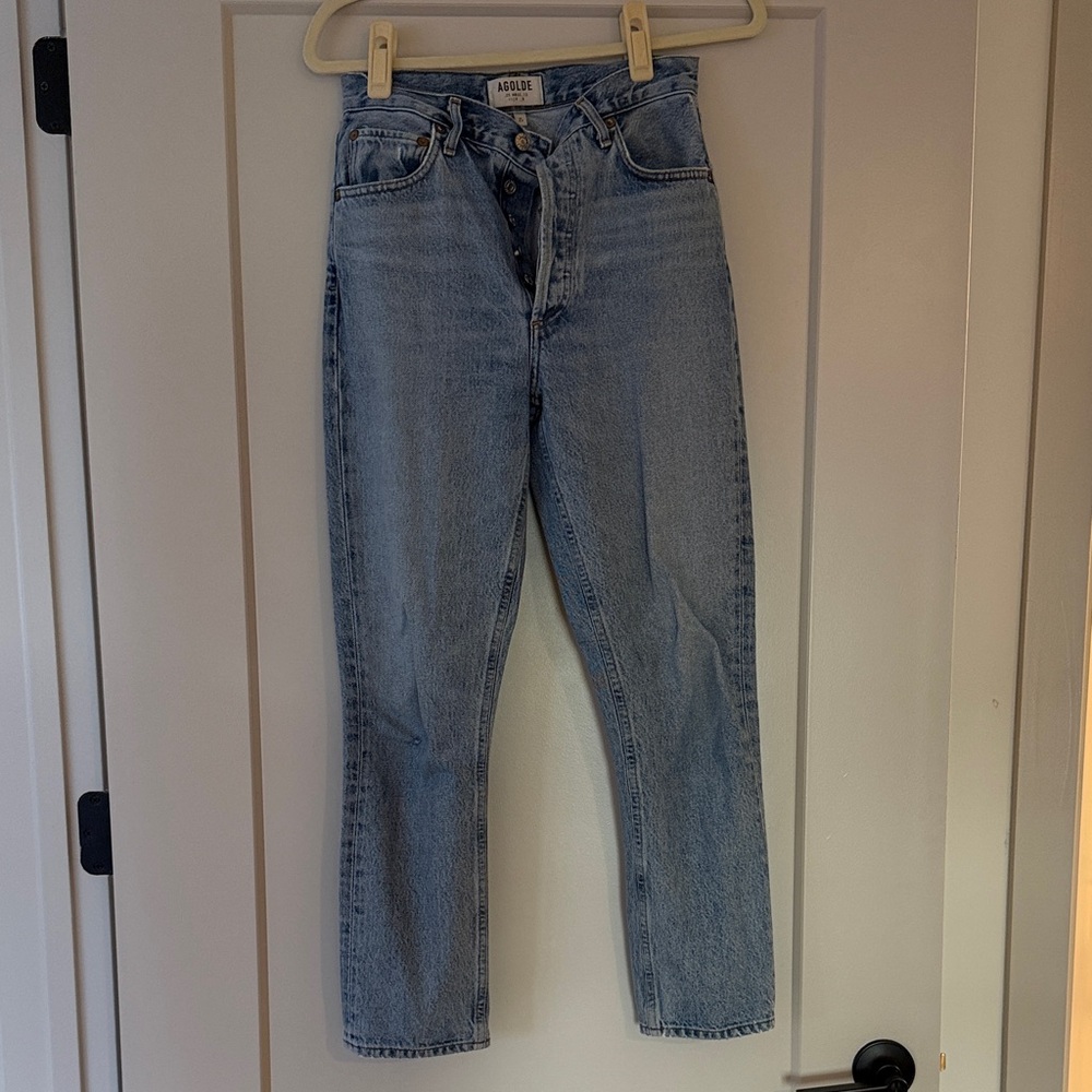 Agolde Riley Light Blue Jeans